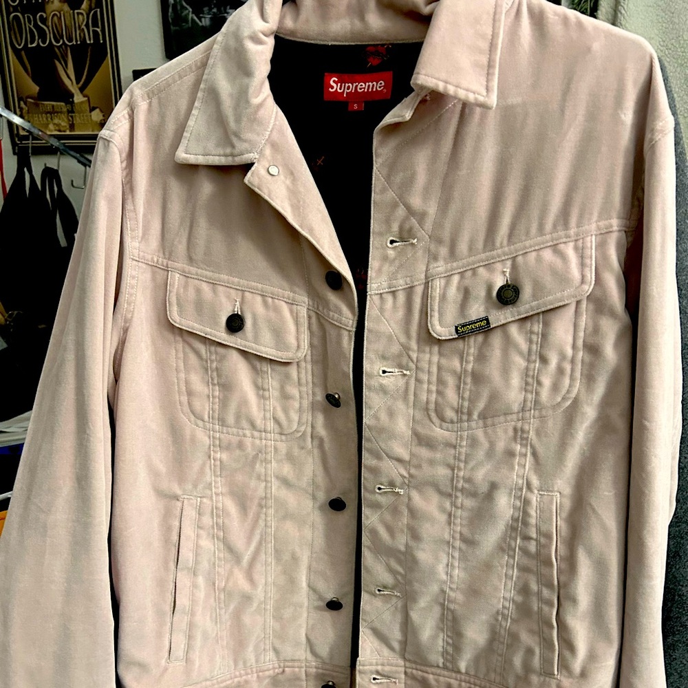 Supreme jacket dusty rose color